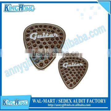 Guitar Pick Shape Golf Cap Clip Crystal Ball Marker