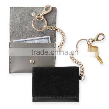 Suede Skinny Card Case key pouch