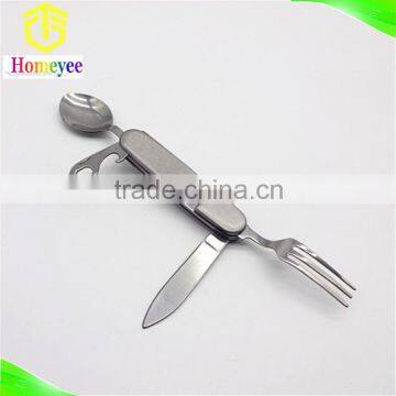 Hot Sale Multifunctional Outdoor Survive Cutlery for travel picnic tableware