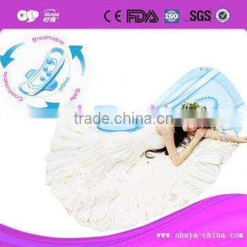 Mesh top sheet sanitary pads