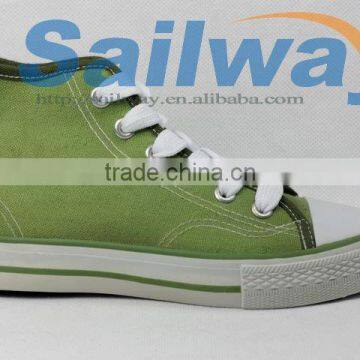 New High Top Canvas Sneakers Women Shoes All Sizes Green