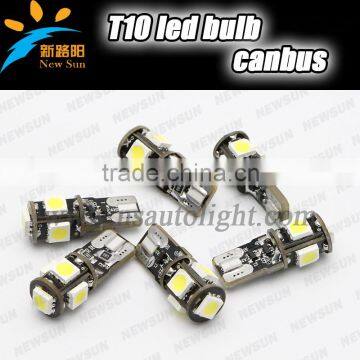 T10 W5W 194 Wedge led light bulbs 5050 auto led lamp