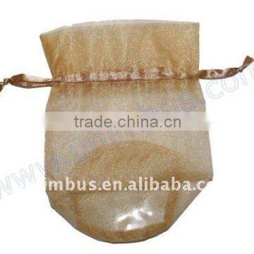 micro mesh round bottom drawstring pouch