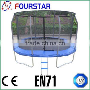 fibric oval trampoline with safety net