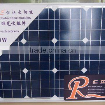 Small Monocrystalline solar panel 50w With Cheap Price, High quality