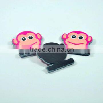 funny cute monkey design 3d soft pvc fridge magnet, make 3d rubber fridge magnets