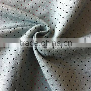 High quality punching suede fabric for garment or hometextile