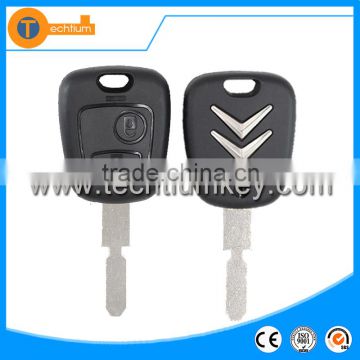 2 button remote key shell cover blank with 406 blade for c4 c3 xsara picasso for citroen