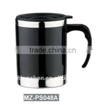 Double wall stainless steel &plastic beer mug