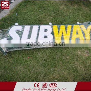 frontlit led sign vacuum coating logo signage panels&acrylic letters