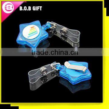 2014 star -shape Retractable reel badge