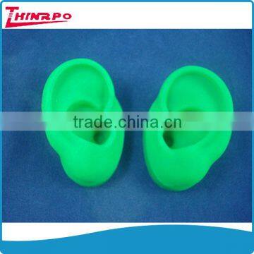 Cheap hearing aid parts colorful silicone model ear demo for showing hearing aids