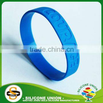 100% solid printed silicone bracelet repellent silicone rubber wristband