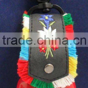 2.2inch swiss cow bell A4-C027 in red color with leather strap and customized logo as promotional gifts (E450)