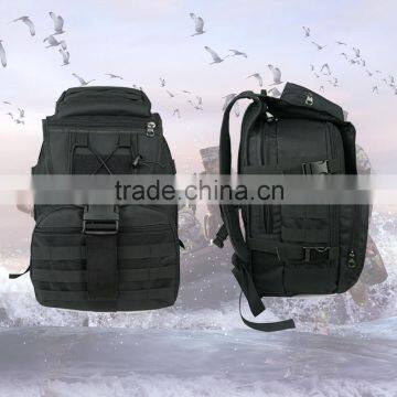 Factory price black 50L tactical rucksack wholesale military backpack with high quality