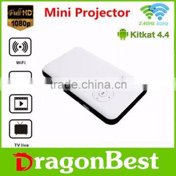 M6 dlp android 4.4 Bluetooth 4.0 M6 Mini Mobile DLP Projector pocket portable