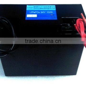 Deep cycle Lithium ion battery pack 24v 10Ah for e-scooter,e-bike, motocycle