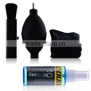 factory price 4 in 1 opula digital camera super cleaning kit with spray cleaner ,cleaning cloth,brush,air blower with MSDS