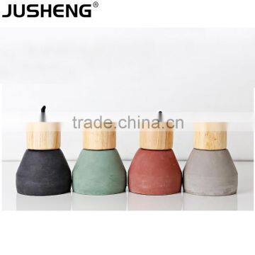 E27 light bulb Cement material hanging chandelier for indoor restaurant decorative