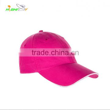 100% Cotton 5 Panel Or 6 Panel Plain Custom Baseball Hat/Pink Promotinal caps/hat for Gift