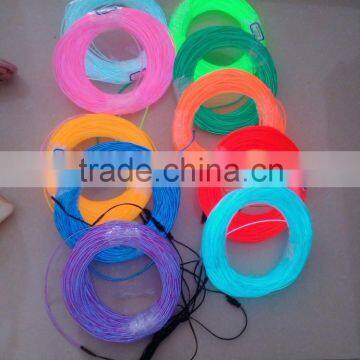 bright polar light EL Wire with 11 available color, flexible el wire