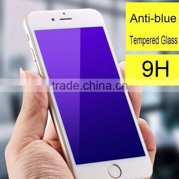 Wholesale China 9H 2.5D 0.3mm cheap price tempered glass anti blue ray screen protector film for iphone 6