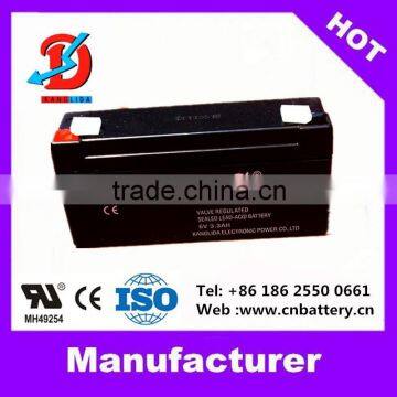 6v battery, rechargeable sealed lead acid battery 6v3ah