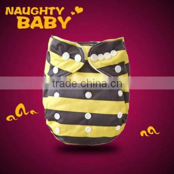 Beautiful printed cheapest PUL Baby Modern Cloth Diapers with insert