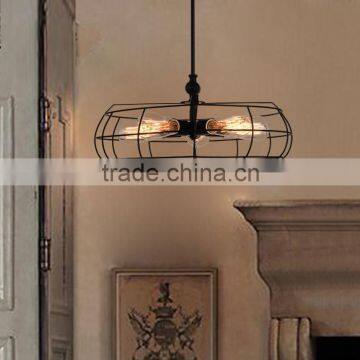 vintage industrial pendant light,Fashion home decorative fan shape wrought iron chandelier lighting