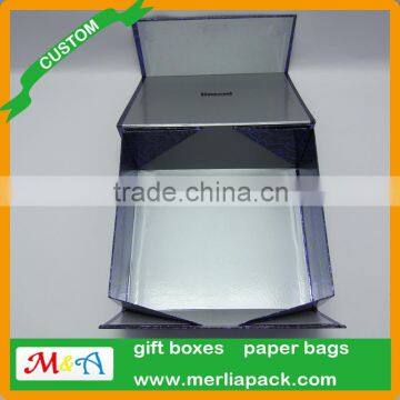 Smashbox Make Up School 2016 Cosmetics Boxes Fancy Paper Foldable Silver Foil Box