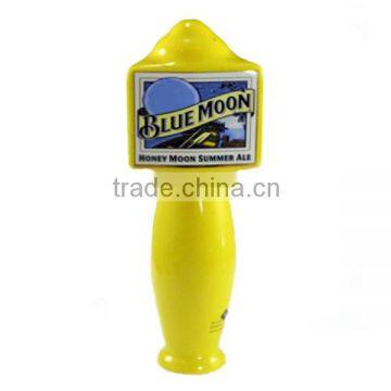 Custom Yellow Brewing Ceramic Beer Tap Handle