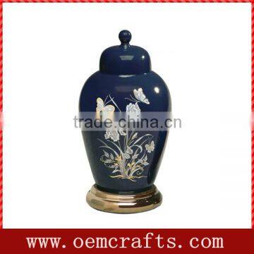 Butterfly and Flower ceramic Urns wholesale