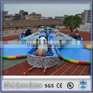 2016 High quality swimming pool slide ,inflatable water slide,bouncy slide combo