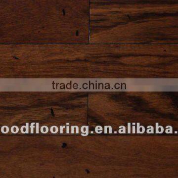 Benzi distressed engineered flooring dark color