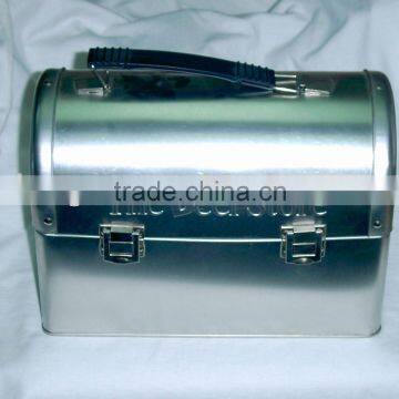 TIN CASE, TIN BOX WITH HANDLE