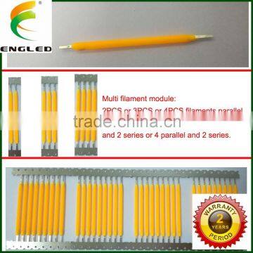 Patent Product!!HOT!4000K Natural White Color Led Filament 130-150lm/w High Efficacy 360 Degree Beam Angle Led Cob Filament