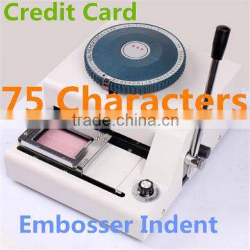 JIAXU 75CE characters 2 IN 1 Manual PVC card raised character embossing machine with indent