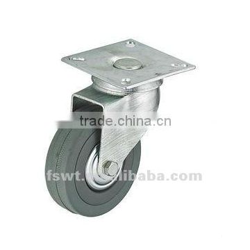 Industrial Gray PVC Caster Wheel With Swivel