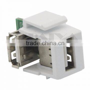 Keystone USB 2.0 Female To Female Connector With Angle Side photo-2