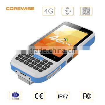 Touch screen 4g rugged smart phone 2d barcode reader usb