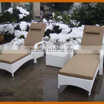 KD Sun Lounge With Cushion Rattan