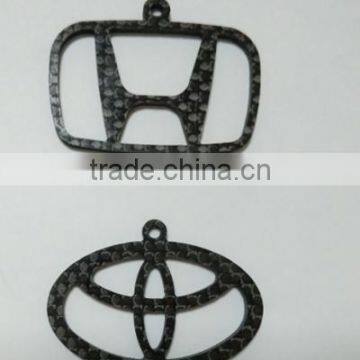 High quality full Carbon Car/Sport emblem CNC cutting parts