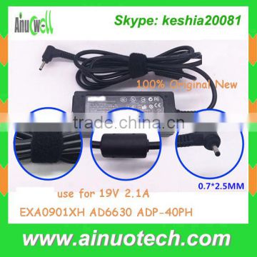 Original new laptop charger for Asus 19V 2.1A 40W ac adapter replacement EXA0901XH AD6630 ADP-40PH 2.5x0.7mm