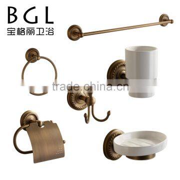 11500 2015 best products modern design vintage style wall mounted zinc bathroom accessories set