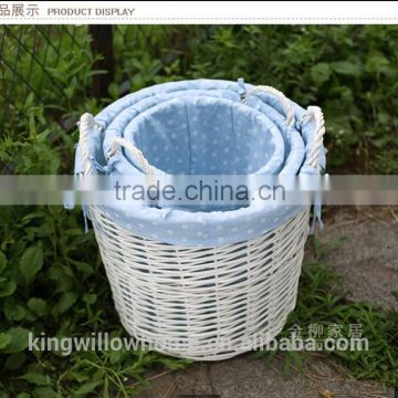 set of 3 split willow laundry basket