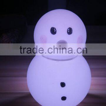 For decoration illuminated color change led plastic snowman