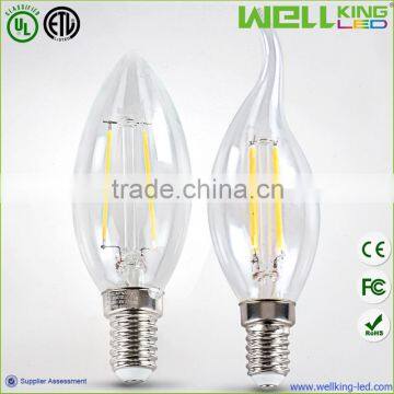 E14 360Degree RC Driver Led Filament Bulb UL CE Apporved
