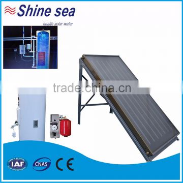 High-performance pressurized split flat panel solar water heater/collector