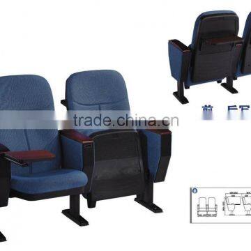 plastic folding fabric cinema chair with writing pad YA-318