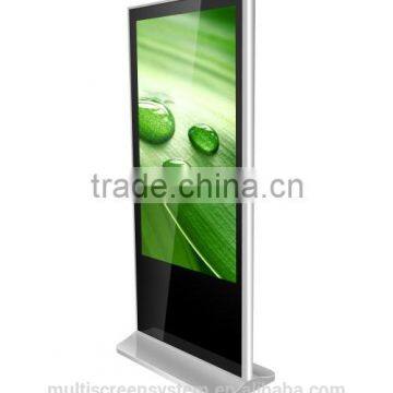 55 Inch floor standing android network full hd lcd digital signage totem with management system software